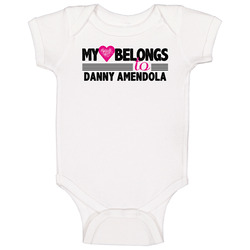 My Heart Belongs To Danny Amendola New England Football Player Fan Baby One Piece