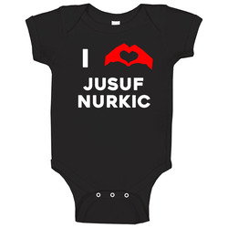 I Heart Jusuf Nurkic Portland Basketball Team Fan Baby One Piece