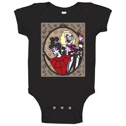 Beetlejuice And Lydia Cartoon Baby One Piece Beetlejuice And Lydia Cartoon Baby One Piece