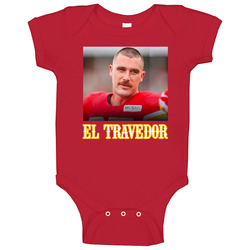 Travis Kelce El Travedor Moustache Baby One Piece Travis Kelce El Travedor Moustache Baby One Piece