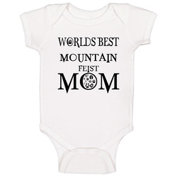 Mountain Feist Worlds Best Mom Dog Baby One Piece