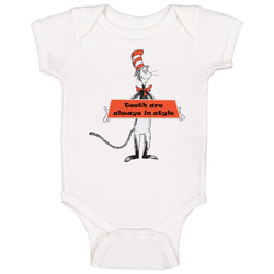 Teeth Are Always In Style Dr Seuss Quote Kids Baby One Piece