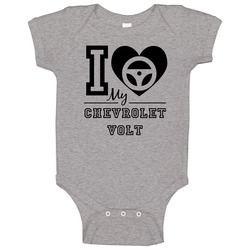 I Drive My Chevrolet Volt Heart Car Lover Baby One Piece