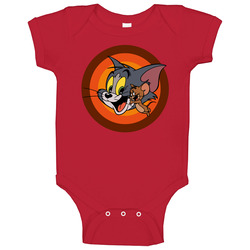 Tom And Jerry Cartoon Classic Baby One Piece Tom And Jerry Cartoon Classic Baby One Piece