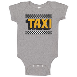 Taxi Vintage Tv Show Baby One Piece Taxi Vintage Tv Show Baby One Piece