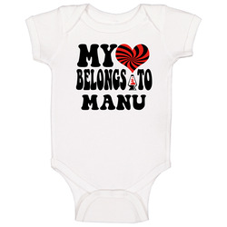 My Heart Belongs Love Manu Baby One Piece