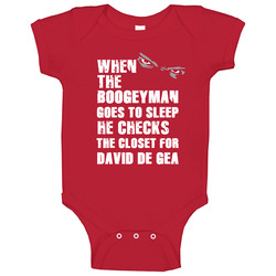 David De Gea Manchester United Boogeyman Soccer Futbol Epl Sports Premier League Baby One Piece