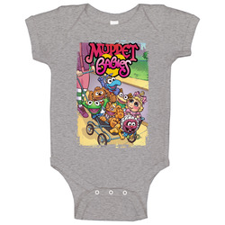 Muppet Babies 80s Tv Series Show Worn Look Vintage Unisex Baby One Piece Muppet Babies 80s Tv Series Show Worn Look Vintage Unisex Baby One Piece