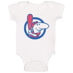 Detroit Caesars Professional Softball League Retro Team Logo Baby One Piece