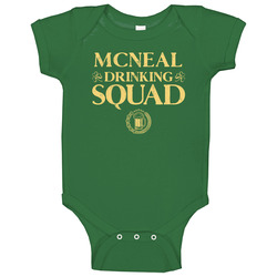 Mcneal Irish Drinking Squad Beer Custom Name St Patricks Day Baby One Piece