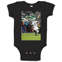 Saquon Barkley Goes Airborne Football Fan Baby One Piece Saquon Barkley Goes Airborne Football Fan Baby One Piece