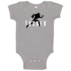 Air Justin Tucker Baltimore Football Player Fan Parody Baby One Piece