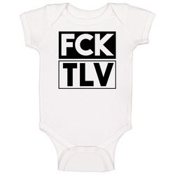 Fck Tlv Israel Bengurion International    Funny Graphic Patriotic Baby One Piece