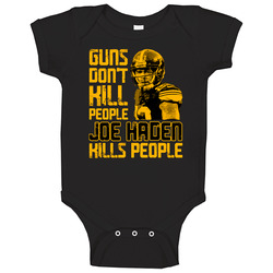 Guns Dont Kill Joe Haden Kills People Pittsburgh Football Baby One Piece Guns Dont Kill Joe Haden Kills People Pittsburgh Football Baby One Piece