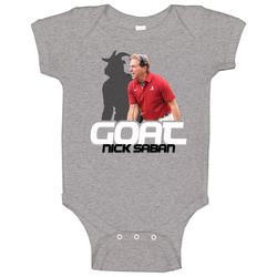 Nick Saban Football Coach Goat Baby One Piece Nick Saban Football Coach Goat Baby One Piece