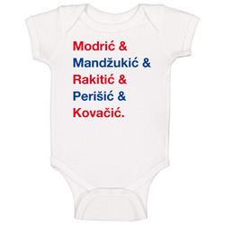 Croatia Mandzukic Modric Rakitic Perisic World Cup Players Fan Baby One Piece Croatia Mandzukic Modric Rakitic Perisic World Cup Players Fan Baby One Piece
