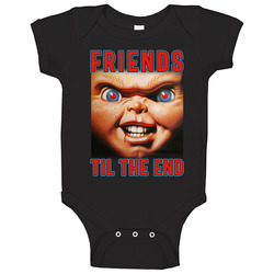 Friends Til The End Chucky Horror Movie Parody Fan Baby One Piece Friends Til The End Chucky Horror Movie Parody Fan Baby One Piece
