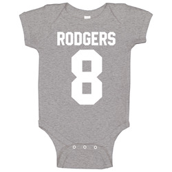 Rodgers 8 Aaron Rodgers Football Fan Baby One Piece Rodgers 8 Aaron Rodgers Football Fan Baby One Piece