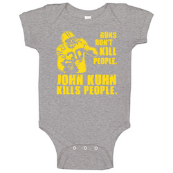 John Kuhn Guns Dont Kill Green Bay Baby One Piece John Kuhn Guns Dont Kill Green Bay Baby One Piece