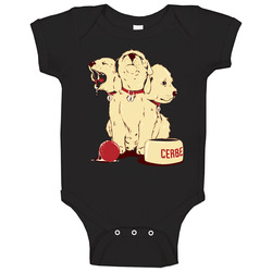 Cerberus Video Game Boss Puppy Parody Baby One Piece