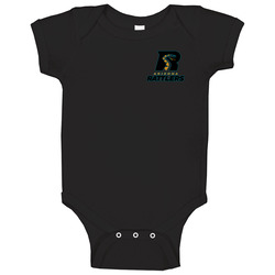 Arizona Rattlers Arena Football League Chest Emblem Team Fan Logo Baby One Piece Arizona Rattlers Arena Football League Chest Emblem Team Fan Logo Baby One Piece