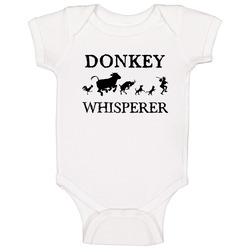 Donkey Animal Whisperer Baby One Piece