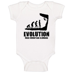 Rock Mountain Climbing Evolution Baby One Piece Rock Mountain Climbing Evolution Baby One Piece