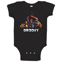 Evil Dead Cult Horror Film Groovy Quote Baby One Piece Evil Dead Cult Horror Film Groovy Quote Baby One Piece