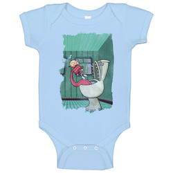 Nightmare Ned Toilet Cartoon Baby One Piece Nightmare Ned Toilet Cartoon Baby One Piece