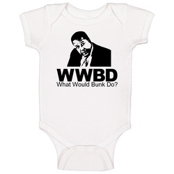 What Would Bunk Do The Wire Baby One Piece What Would Bunk Do The Wire Baby One Piece
