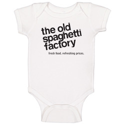 The Old Spaghetti Factory Favourite Food Baby One Piece The Old Spaghetti Factory Favourite Food Baby One Piece