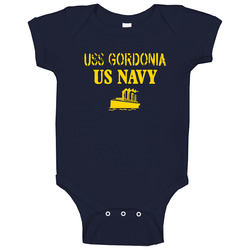 Uss Gordonia Us Navy Ship Crew Baby One Piece