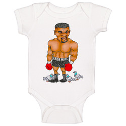Iron Mike Tyson Caricature Vintage Baby One Piece Iron Mike Tyson Caricature Vintage Baby One Piece