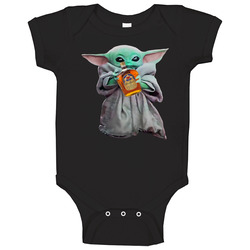 Baby Yoda The Child Mandalorian Crown Royal Alcohol Drink Baby One Piece