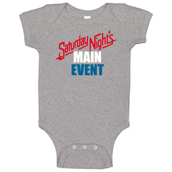 Saturday Nights Main Event Raglan 3/4 Sleeve Baby One Piece Saturday Nights Main Event Raglan 3/4 Sleeve Baby One Piece