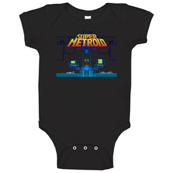 Super Metroid Super Nintendo Snes Baby One Piece Super Metroid Super Nintendo Snes Baby One Piece