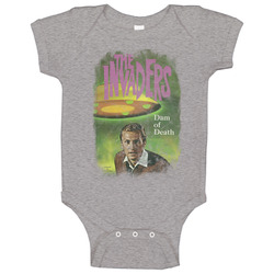 The Invaders 60s Tv Series Show Worn Look Vintage Unisex Baby One Piece The Invaders 60s Tv Series Show Worn Look Vintage Unisex Baby One Piece