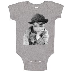 Spanky 30s Comedy Movie Worn Look Vintage Unisex Baby One Piece Spanky 30s Comedy Movie Worn Look Vintage Unisex Baby One Piece