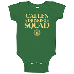 Callen Irish Drinking Squad Beer Custom Name St Patricks Day Baby One Piece Callen Irish Drinking Squad Beer Custom Name St Patricks Day Baby One Piece