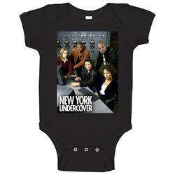 New York Undercover Poster 90s Police Procedural Tv Show Baby One Piece New York Undercover Poster 90s Police Procedural Tv Show Baby One Piece
