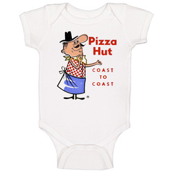 Pizza Hut Coast To Coast Vintage Retro Poster Food Foodie Fan Baby One Piece Pizza Hut Coast To Coast Vintage Retro Poster Food Foodie Fan Baby One Piece