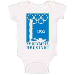 Helsinki 1952 Summer Olympics Baby One Piece Helsinki 1952 Summer Olympics Baby One Piece