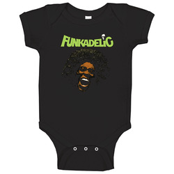 Funkadelic T Shirt Black hip hop rap DJ swag Baby One Piece Funkadelic T Shirt Black hip hop rap DJ swag Baby One Piece