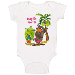 Magilla Gorilla Vintage Cartoon Grunge Worn Look Baby One Piece Magilla Gorilla Vintage Cartoon Grunge Worn Look Baby One Piece