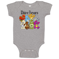 The Dare Bears Funny Care Bears Vices Worn Look Vintage Unisex Baby One Piece The Dare Bears Funny Care Bears Vices Worn Look Vintage Unisex Baby One Piece