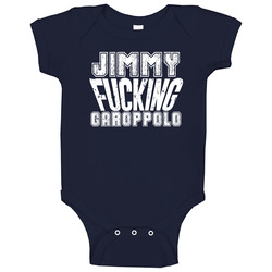 Fcking Jimmy Garoppolo New England Football Team Favorite Player Fan Baby One Piece Fcking Jimmy Garoppolo New England Football Team Favorite Player Fan Baby One Piece