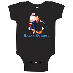 Urban Cowboy Movie 80's Travolta Baby One Piece Urban Cowboy Movie 80's Travolta Baby One Piece