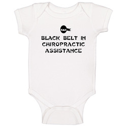 Black Belt In Chiropractic Assistance School Subject Baby One Piece Black Belt In Chiropractic Assistance School Subject Baby One Piece