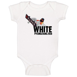 Shaun White Usa Snowboarding 2018 Olympic Athelete Fan Baby One Piece Shaun White Usa Snowboarding 2018 Olympic Athelete Fan Baby One Piece