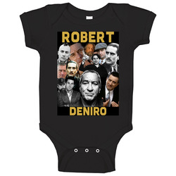 Robert Deniro Movies Mashup Hollywood Actor Fan Baby One Piece Robert Deniro Movies Mashup Hollywood Actor Fan Baby One Piece